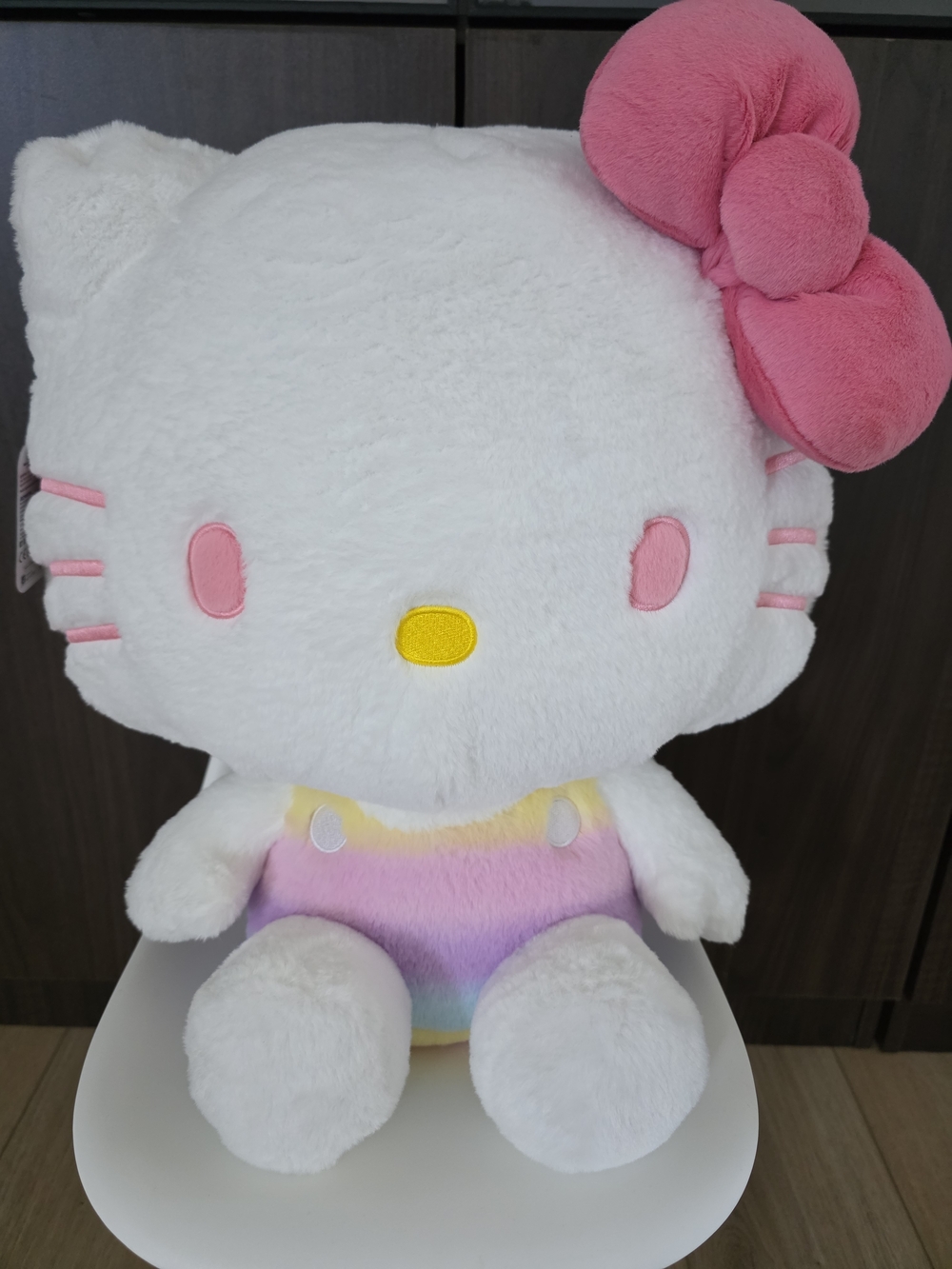 NWT Hello Kitty Large Plush - White with Pink Bow and Pastel Outfit
